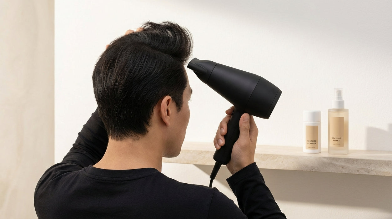 Haar stylen voor meer volume bij mannen