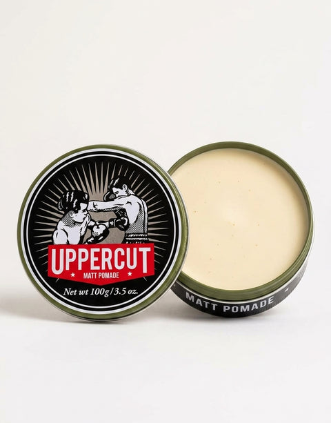 Uppercut Matte Pomade - open potje met inhoud