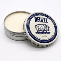 Reuzel Clay Matte Pomade - öppen burk med innehåll