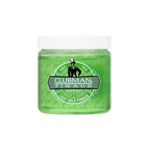 Ed. Pinaud Clubman Light Hold Pomade - vooraanzicht groene pot met witte deksel