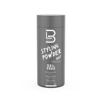 Level3 Styling Powder - grijze strooibus vooraanzicht met etiket, witte studio