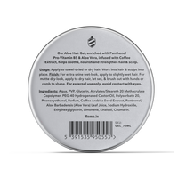 Pomp & Co. Aloe Hair Gel - onderzijde blik met productinformatie en barcode