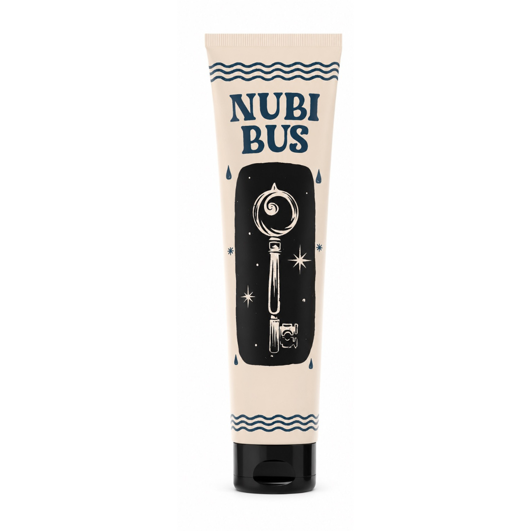 By Elementum Nubibus Heavy Cream Pomade - krämtub med nyckelillustration, sedd framifrån