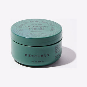 Firsthand Supply All-Purpose Pomade, grön stängd burk med sida, framifrån