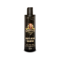 Barberstation Hair & Beard Shampoo - vooraanzicht zwarte fles 250 ml