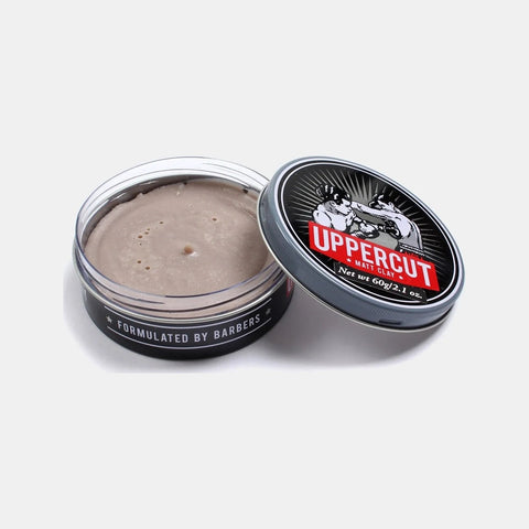 Uppercut Clay - open blik 60g met lichte klei-inhoud en deksel
