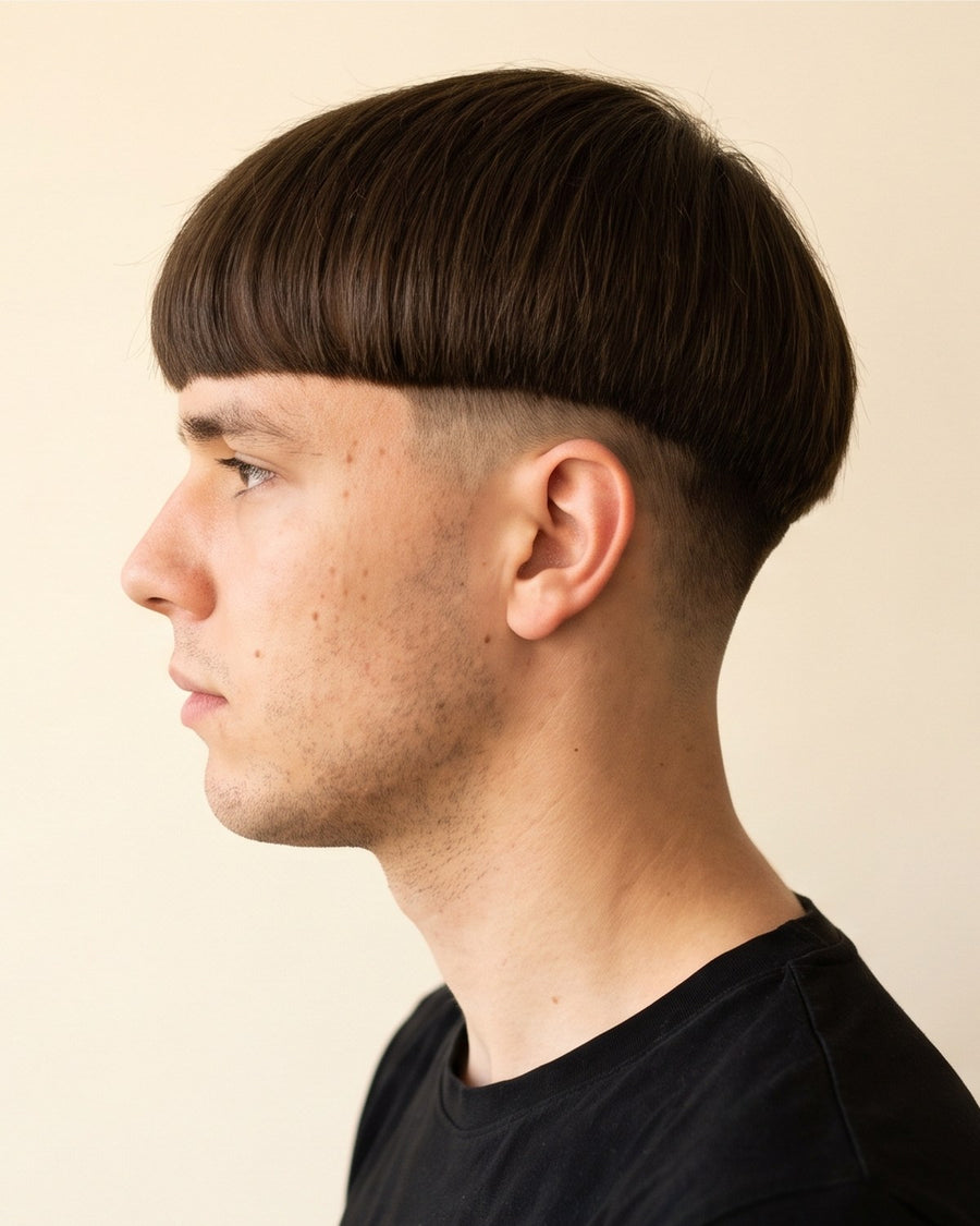 Bowl cut: sida