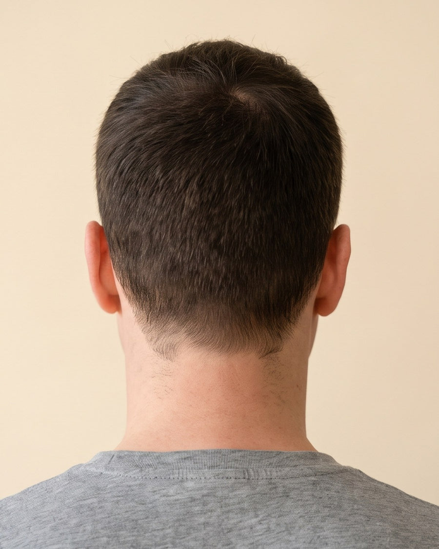 Caesar cut: bak