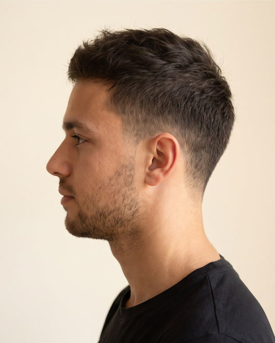 Low taper fade, Sida