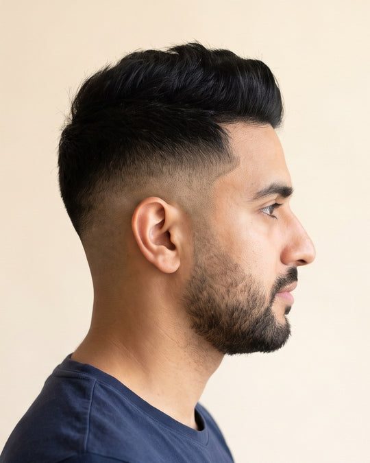 Mid fade, Sida