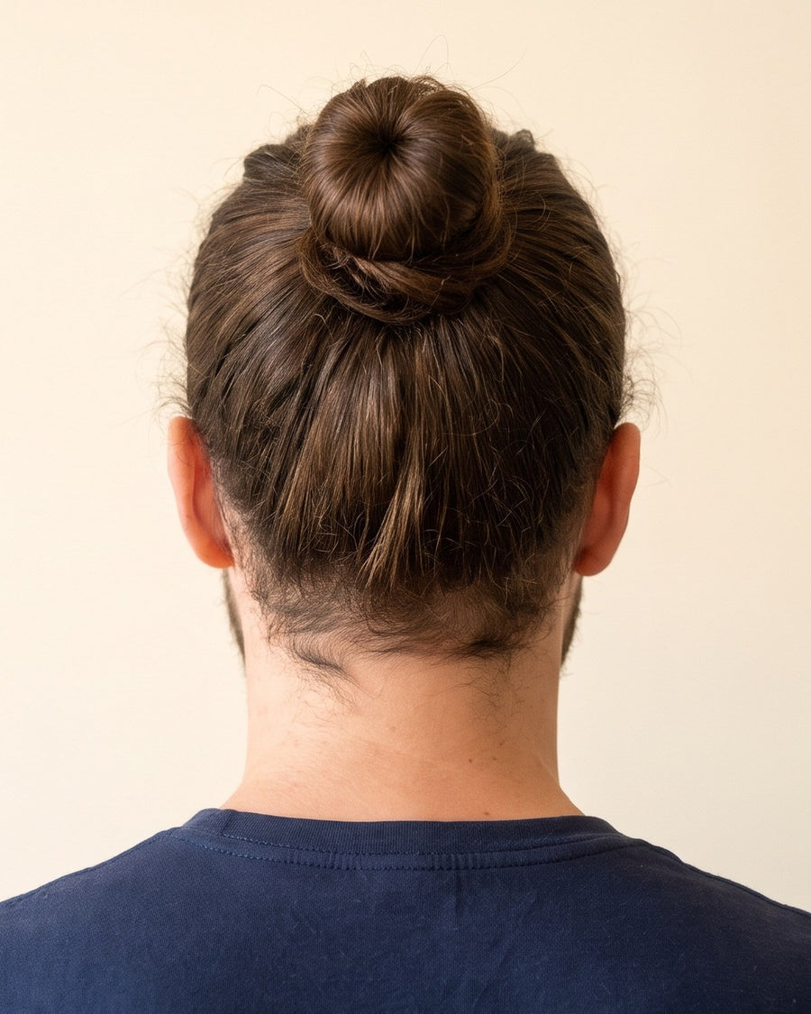 Man bun: bak
