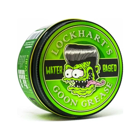 Lockhart's Goon Grease Waterbased Pomade - groen potje met monster-logo, vooraanzicht