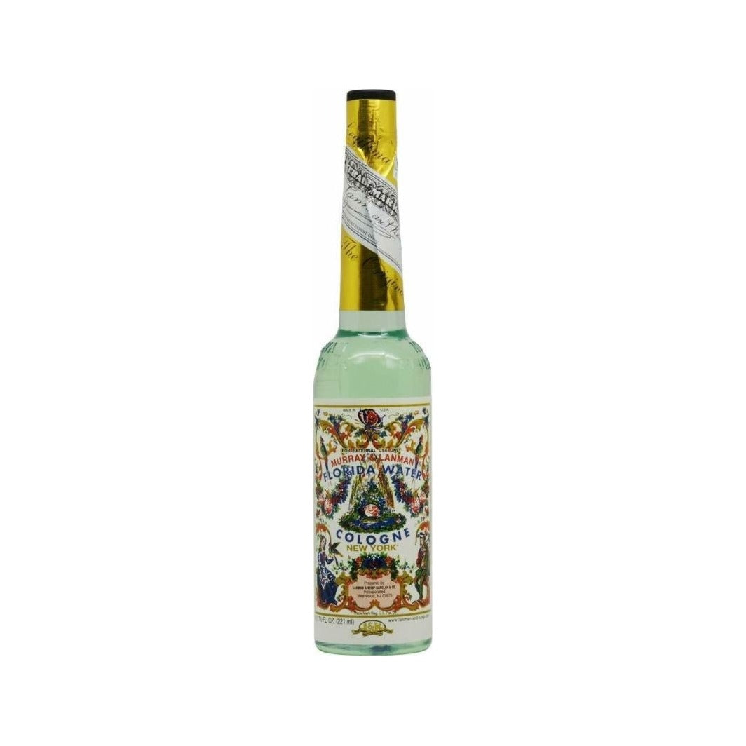 Murray & Lanman Florida Water Cologne, smal glasflaska med guldfolie, 221 ml