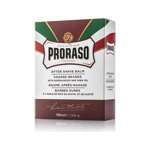 Proraso Aftershave Balsem Sandalwood 100 ml - doosje, vooraanzicht