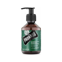 Proraso Baardshampoo Rinfrescante - vooraanzicht bruine pompfles met groen etiket