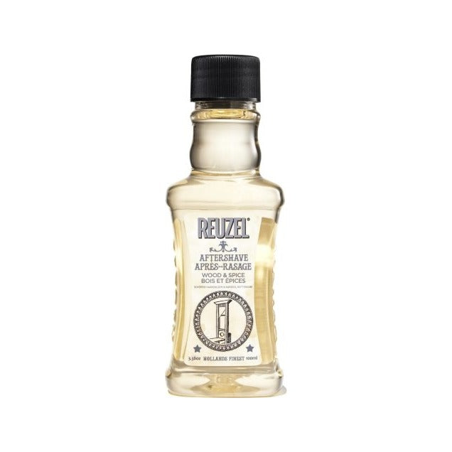 Reuzel Aftershave Wood & Spice 100 ml - fles, vooraanzicht