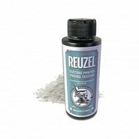 Reuzel Matte Texture Powder - vooraanzicht flesje met wit poeder ernaast