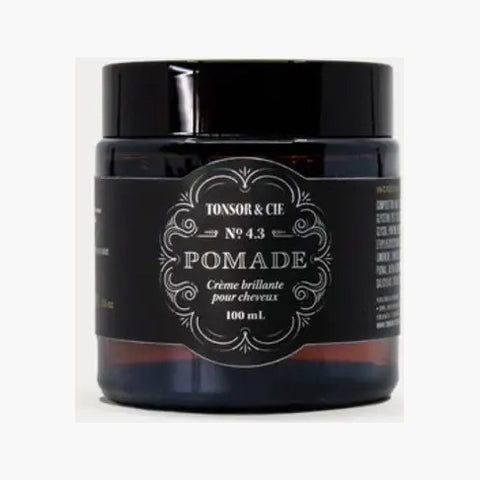 Tonsor & Cie Pomade - amberkleurig potje met zwart deksel, No 4.3, 100 mL