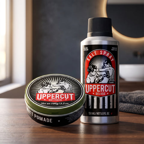 Uppercut volymset, hela setet på en träbänk